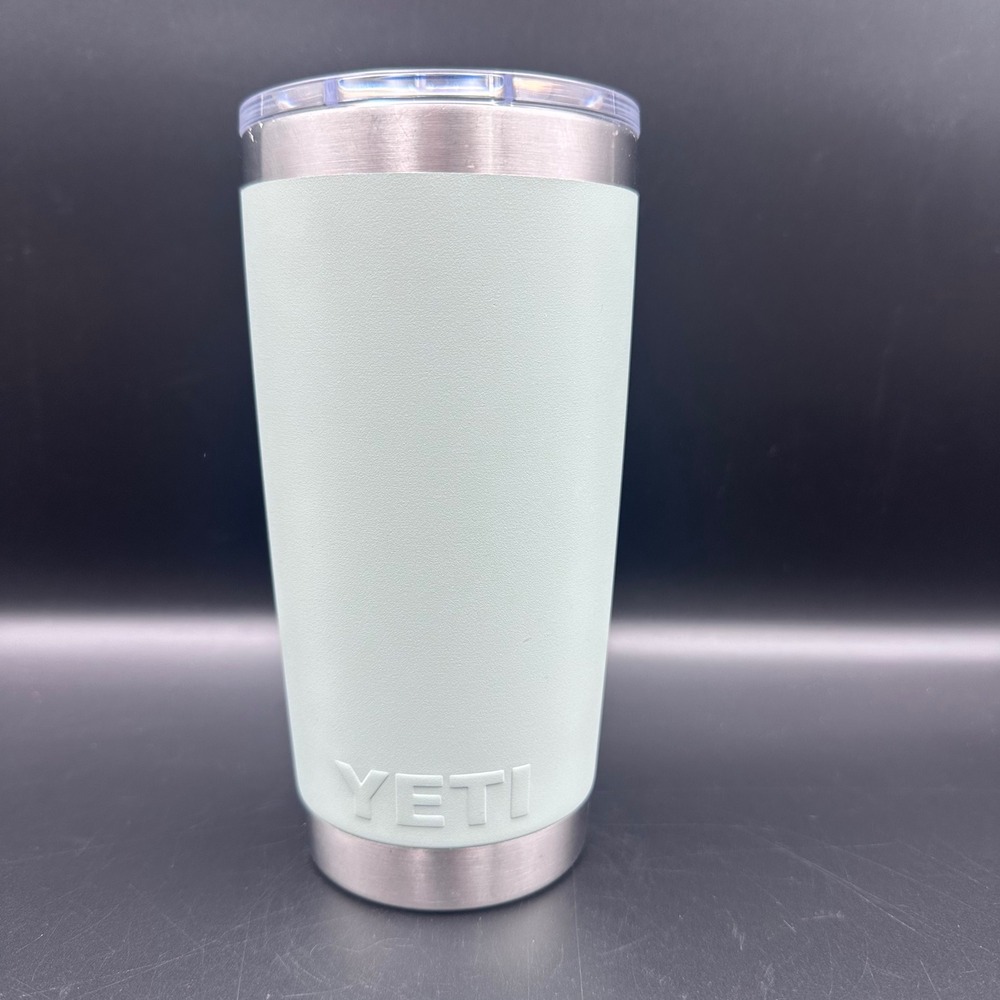 Yeti Rambler 20 oz Tumbler Seafoam Green Stainless Steel Vacuum Insulated Mug